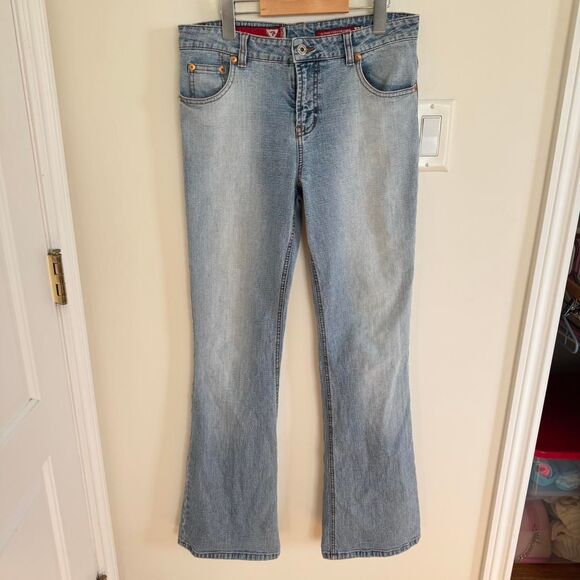 Vintage Guess Pocketless Y2K Flare Jeans light Wash Bratz Doll - Picture 4 of 8